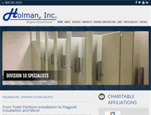 Tablet Screenshot of holman-inc.com